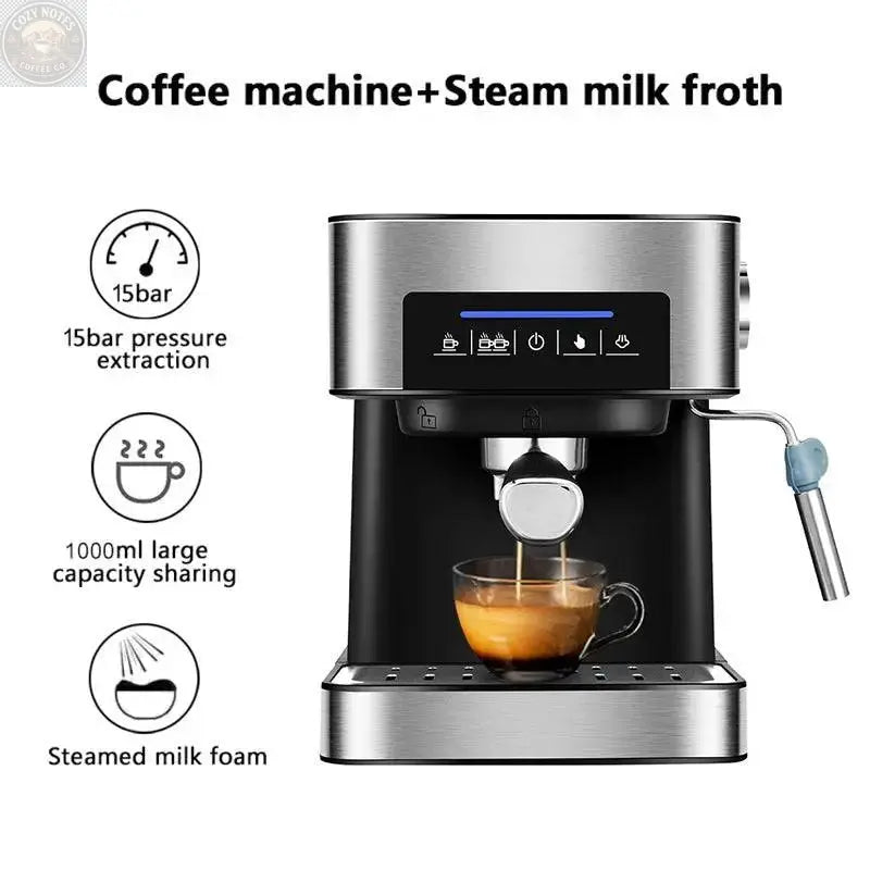 Smart Espresso Machine with Steam Milk Frother Royalessencelux