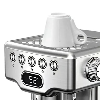 Stainless Steel 20 Bar Espresso Machine with Milk Frother - Cozy Notes Coffee Co