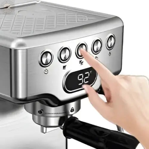 Stainless Steel 20 Bar Espresso Machine with Milk Frother Royalessencelux
