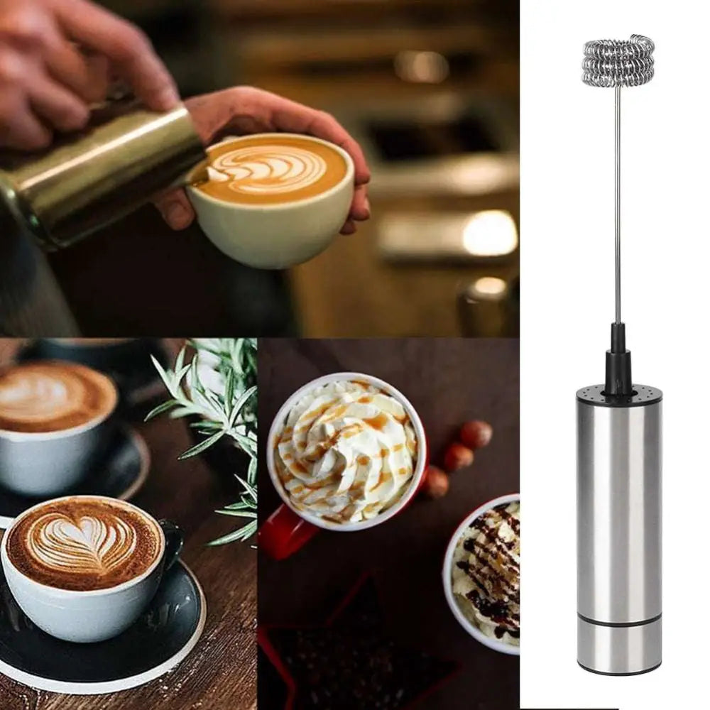 Stainless Steel Milk Frother and Coffee Stirrer