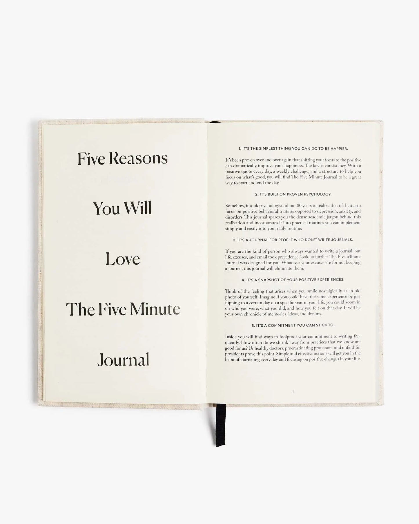 The Five Minute Journal - Original Linen Intelligent Change