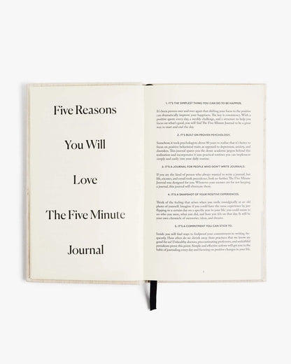 The Five Minute Journal - Original Linen Intelligent Change