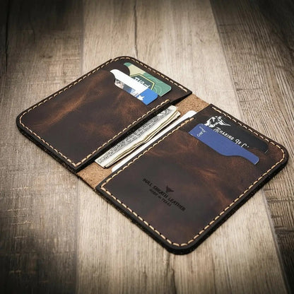 The Tyler Vertical Wallet - Cozy Notes Coffee Co