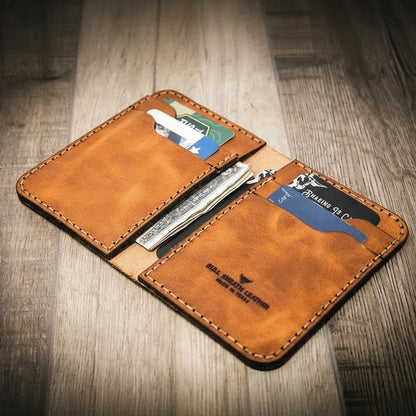 The Tyler Vertical Wallet - Cozy Notes Coffee Co