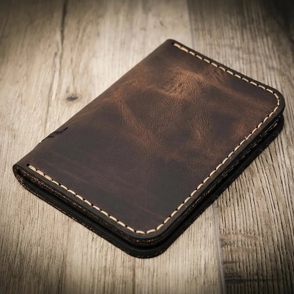 The Tyler Vertical Wallet - Cozy Notes Coffee Co
