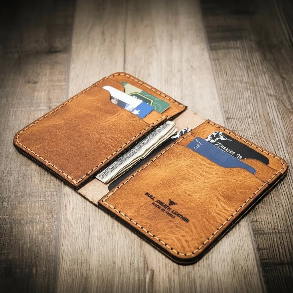 The Tyler Vertical Wallet - Cozy Notes Coffee Co