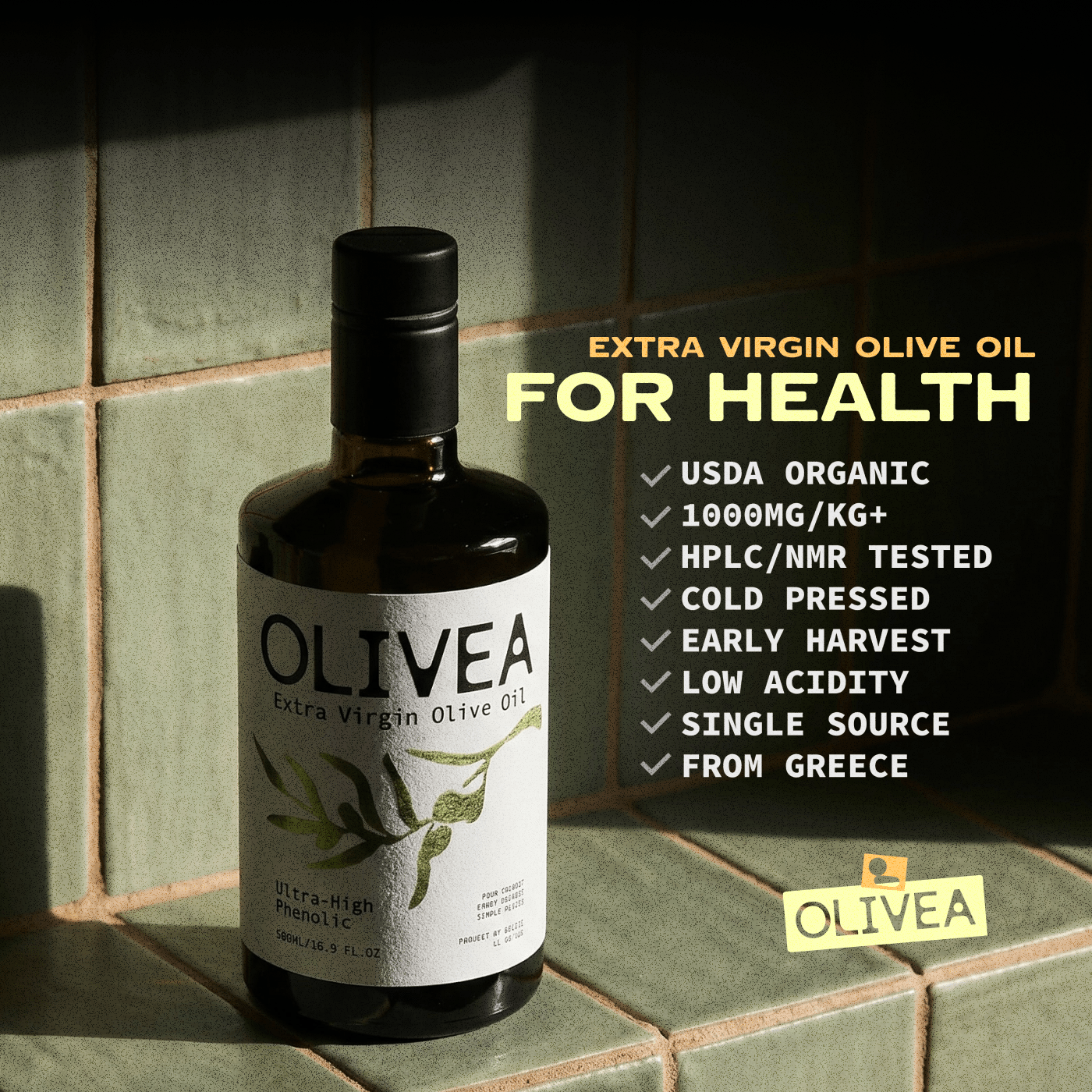 Ultra High Phenolic Extra Virgin Olive Oil — 1,000+ mg/kg Polyphenols - Cozy Notes Coffee Co