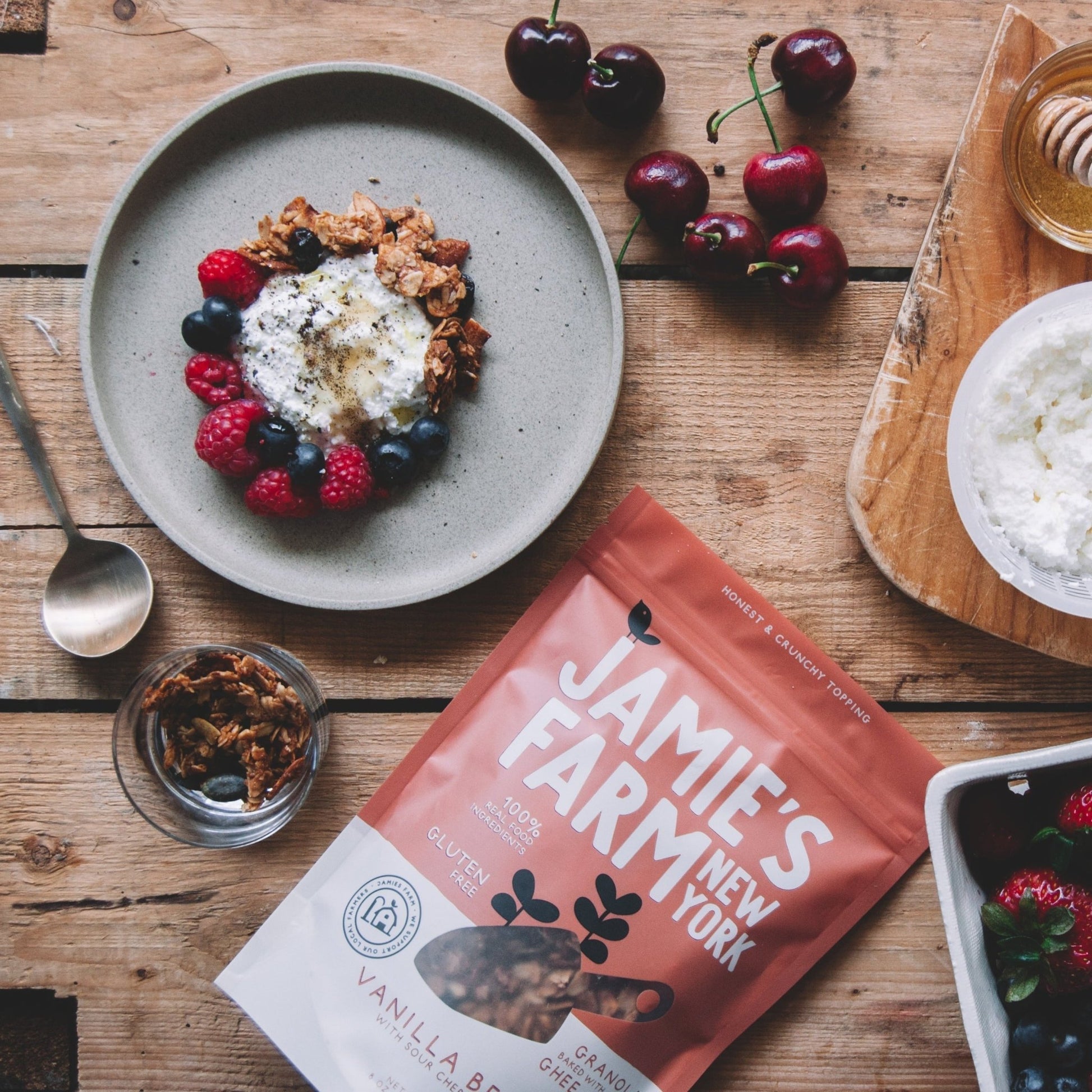 Vanilla Bean Granola with Sour Cherries - Cozy Notes Coffee Co
