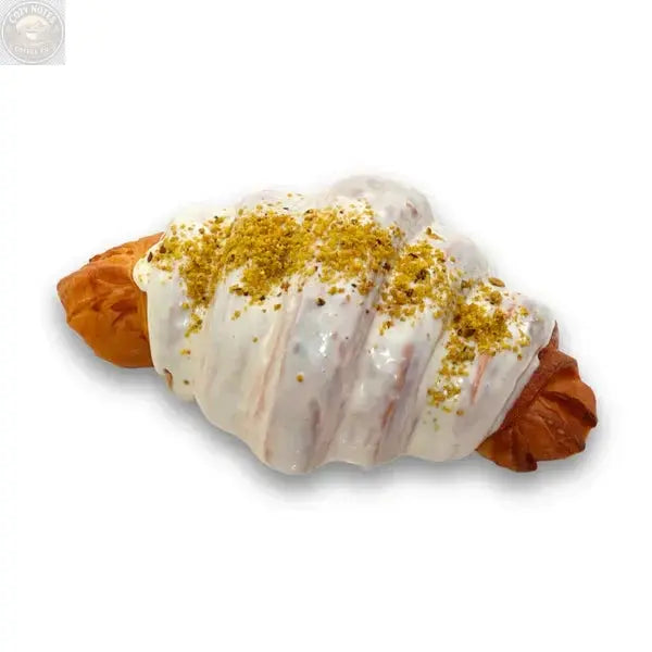 Andy Anand White Chocolate Pistachio Croissant Cake, 10 pc, 2 lb – Hand-Rolled French Butter Croissants, Gourmet Birthday Gift Box Andyanand