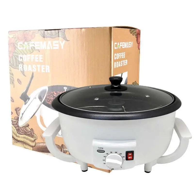 White Electric Coffee Roasting Machine